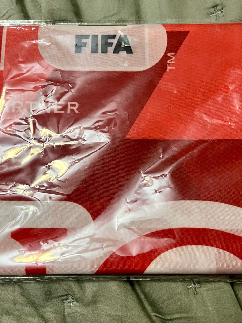 New FIFA World Cup Coca Cola Red and White Branded Graphic Cape